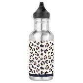 Leopard print roze aangepaste naam waterfles  (Rechts)