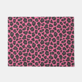 Leopard Print roze grijs Deurmat (Voorkant)