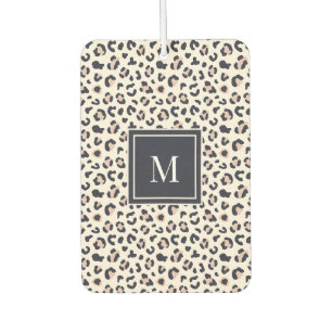 Leopard print roze monogram luchtverfrisser