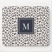 Leopard print roze monogram muismat (Voorkant)