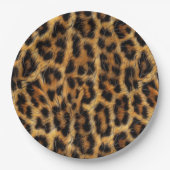 Leopard Print Safari Party Supplies ID1153 Papieren Bordje (Voorkant)