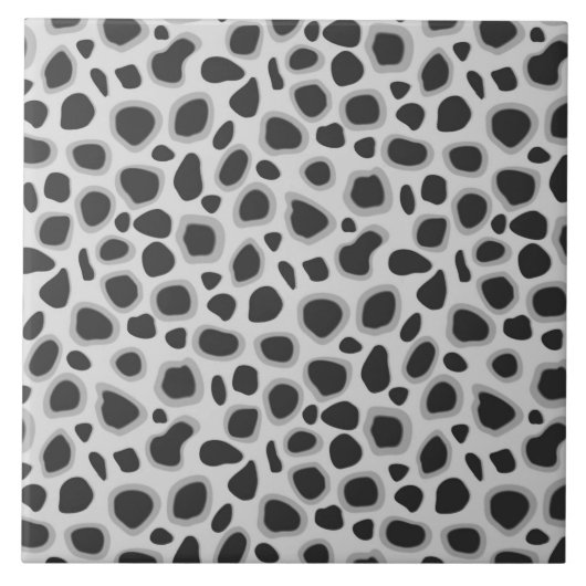 Leopard Print - Shades of Grey Tegeltje (Voorkant)