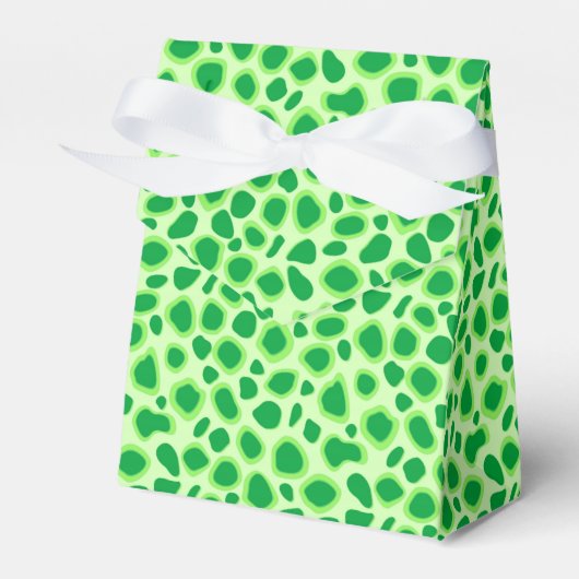 Leopard Print - Shades of Lime Green Bedankdoosjes (Voorkant Zijde)