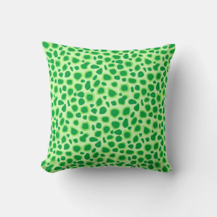 Leopard Print - Shades of Lime Green Kussen
