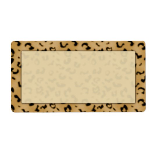 Leopard Print Shipping Labels (Voorkant)