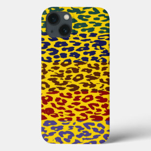 Leopard Print Skin Stripe Patroon 2 iPhone 13 Hoesje