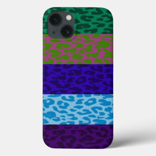 Leopard Print Skin Stripe Patroon 5 iPhone 13 Hoesje
