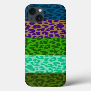 Leopard Print Skin Stripe Patroon 8 iPhone 13 Hoesje