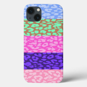 Leopard Print Skin Stripe Patroon 9 iPhone 13 Hoesje