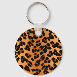 Leopard Print Sleutelhanger