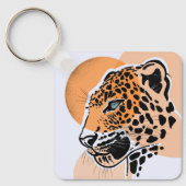 Leopard Print Sleutelhanger – Dierenaccessoire (Voorkant)