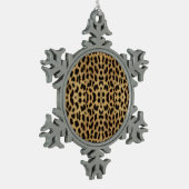 Leopard print Snowflake Ornament (Links)
