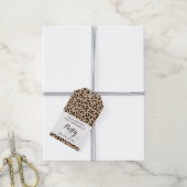 Leopard Print, Spots, bruine luipaard, zondag Cadeaulabel (Met Touw)