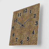 Leopard Print Square Wall klok (Hoek)