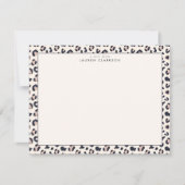 Leopard Print Stationery Note Card Kaart (Voorkant)