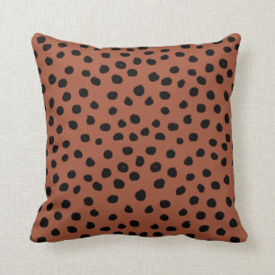 Leopard Print Stippen Rust Terracotta Cheetah Spot Kussen
