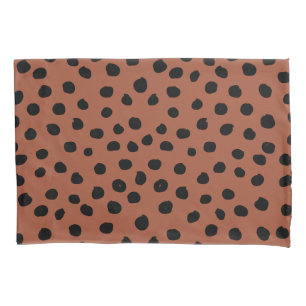 Leopard Print Stippen Rust Terracotta Cheetah Spot Kussensloop