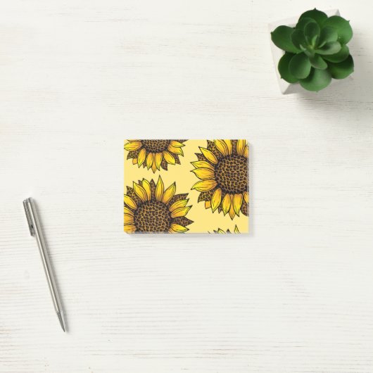 Leopard Print Sunflower Post-it® Notes (Kantoor)