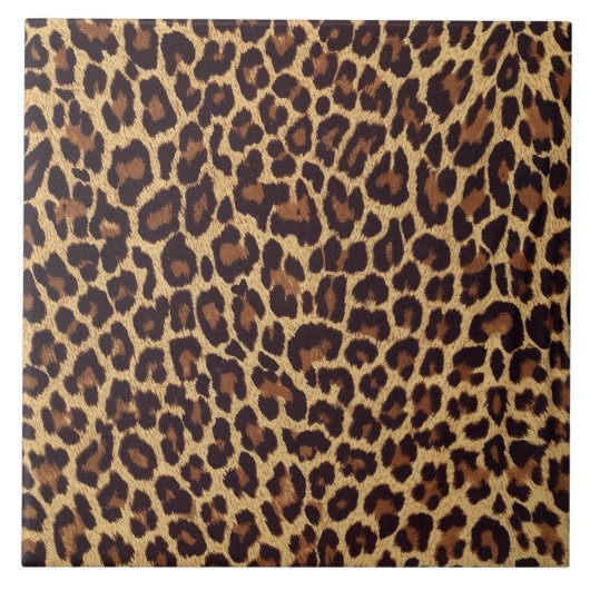 Leopard Print Tegeltje (Voorkant)