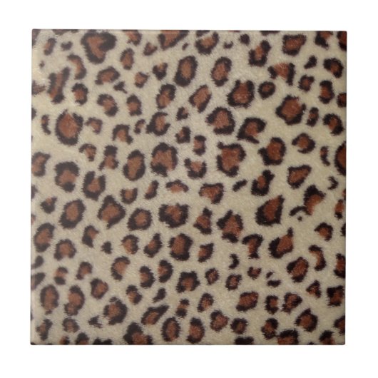 Leopard Print Tegeltje (Voorkant)