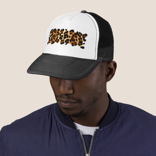 Leopard Print Trucker Pet (In situ)