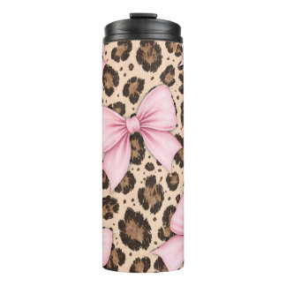 Leopard print tumbler  thermosbeker