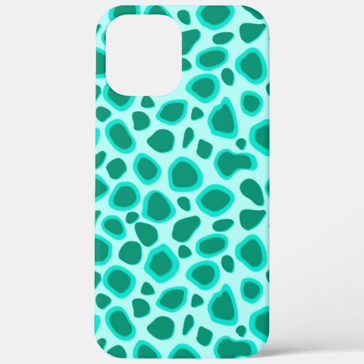 Leopard Print - Turquoise en Aqua Case-Mate iPhone Case (Achterkant)
