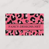 Leopard Print Visitekaartje (Achterkant)