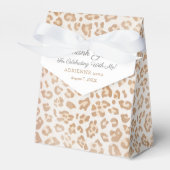 Leopard Print Vrouw Verjaardagsfeestje Favor Box Bedankdoosjes (Voorkant Zijde)