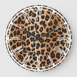 Leopard Print Wall klok
