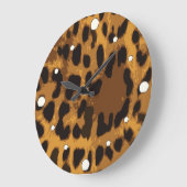 Leopard Print wandklok Grote Klok (Hoek)