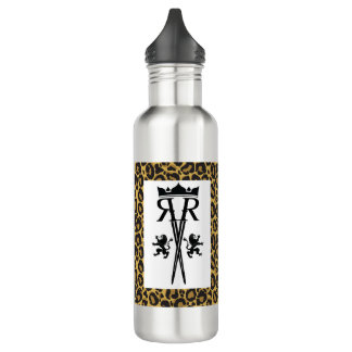 Leopard Print Water Fles
