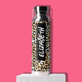 Leopard Print Waterfles