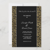 Leopard Print Wedding Invitation (Devant)