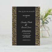 Leopard Print Wedding Invitation (Debout devant)