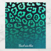 Leopard Print Wijn Etiket (Enkel label)