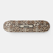 Leopard Print Wild Animal Custom Skateboard (Horizontaal)