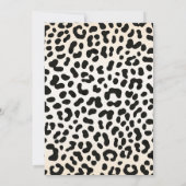Leopard Print Wild One Birthday Kaart (Achterkant)