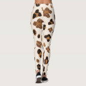 Leopard print yoga broek leggings (Achterkant)