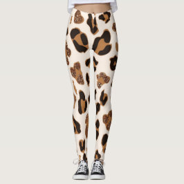 Leopard print yoga broek leggings