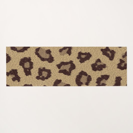 Leopard Print Yogamat (Achterkant (horizontaal))