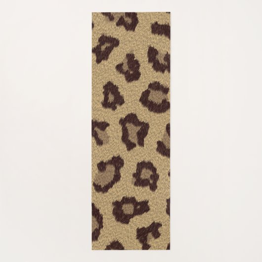 Leopard Print Yogamat (Achterkant)