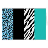 Leopard Print, Zebra Print, Animal Print, Blue (Voorkant Horizontaal)