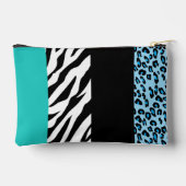 Leopard Print, Zebra Print, Animal Print, Blue Etui (Achterkant)