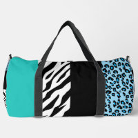 Leopard Print, Zebra Print, Animal Print, Blue