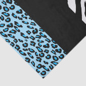 Leopard Print, Zebra Print, Animal Print, Blue Tissuepapier (Detail)