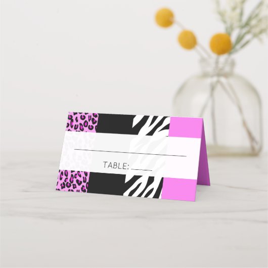Leopard Print, Zebra Print, Animal Print, bruiloft (Voorkant)