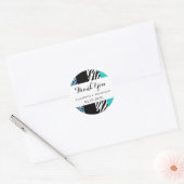 Leopard Print, Zebra Print, Animal Print, bruiloft Ronde Sticker (Envelop)