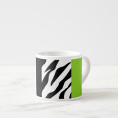 Leopard Print, Zebra Print, Animal Print, Green Espresso Kop (Voorkant rechts)
