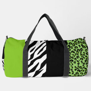 Leopard Print, Zebra Print, Animal Print, Green Plunjezak